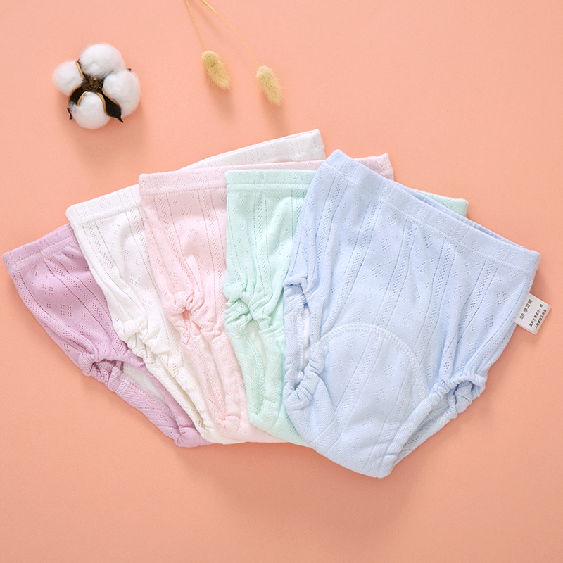 Baby Training Pants Baby Toilet Underwear Summer Men's and Women's Baby Children's Urethral Underwear Pure Cotton Washable Diapers