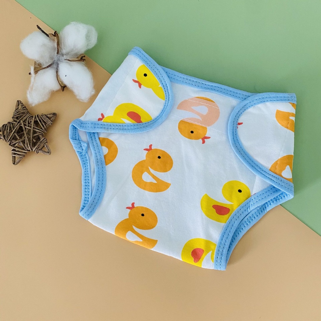 Dulaidu Play born Cotton Diaper Pants Infant Training Diaper Diaper Pants Four Seasons Adhesive Fastener Diaper Pocket