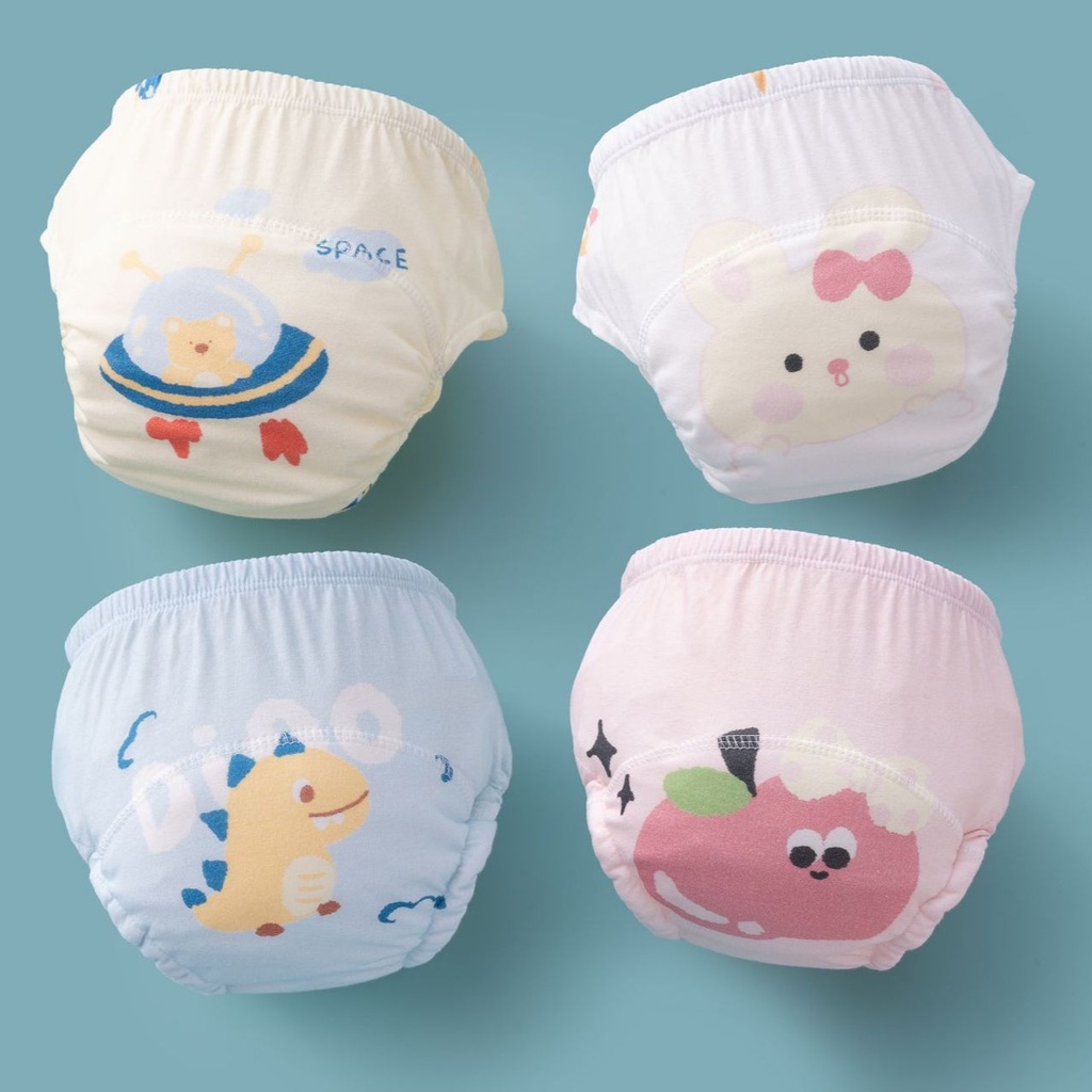 Toilet training pants washable boys and girls baby children's three-dimensional anti-side leakage underwear summer diapers artifact