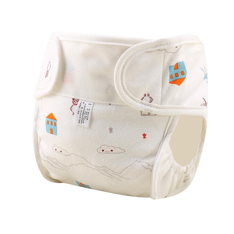 INS printed three-dimensional anti-side leakage Pure Baby Cotton Diaper Baby Diaper born diaper