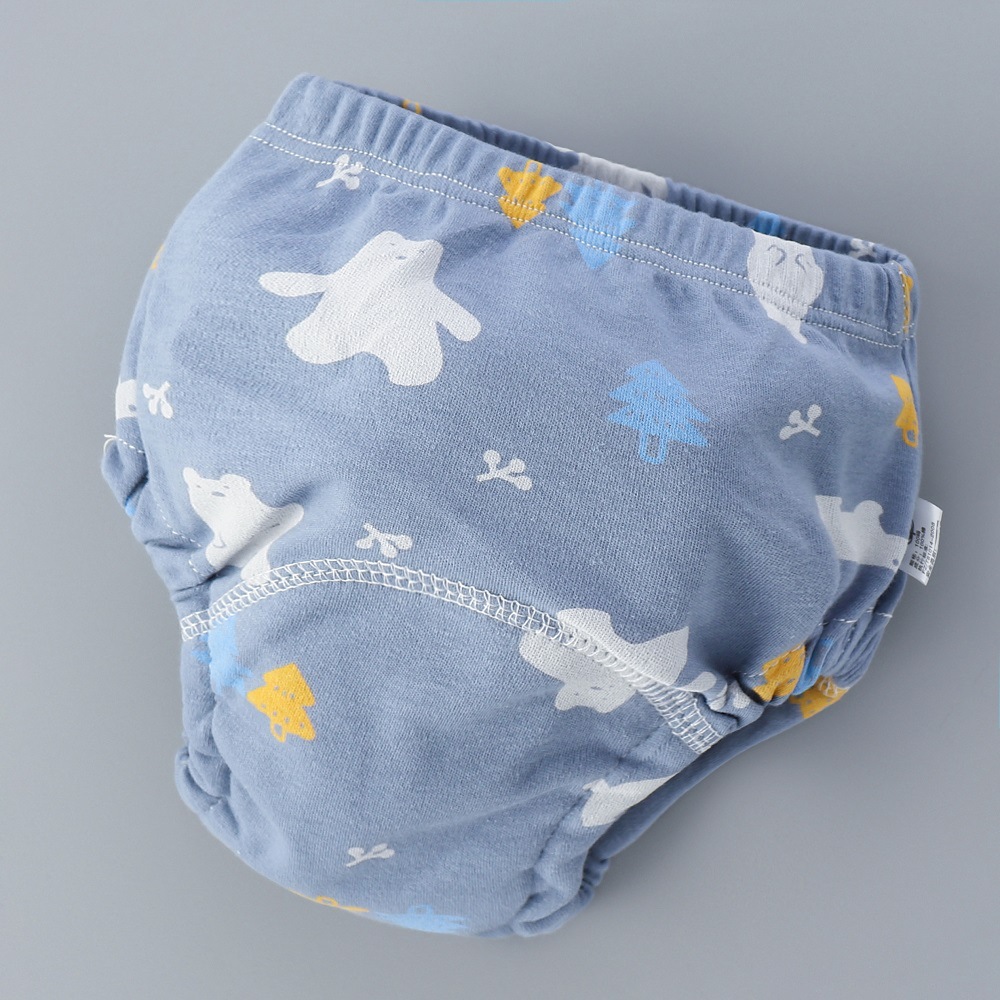 Baby Training Pants Washable 6-Layer Gauze Diapers Learning Pants Baby Children's Cloth Diapers Breathable Diaper Pants Spring and Summer