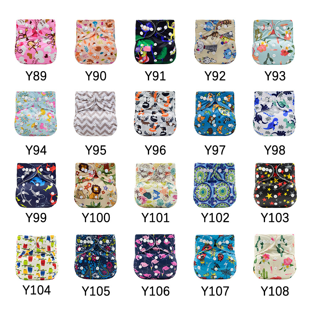 19 Digital Flower Cloth diaper Washable Baby diaper diaper