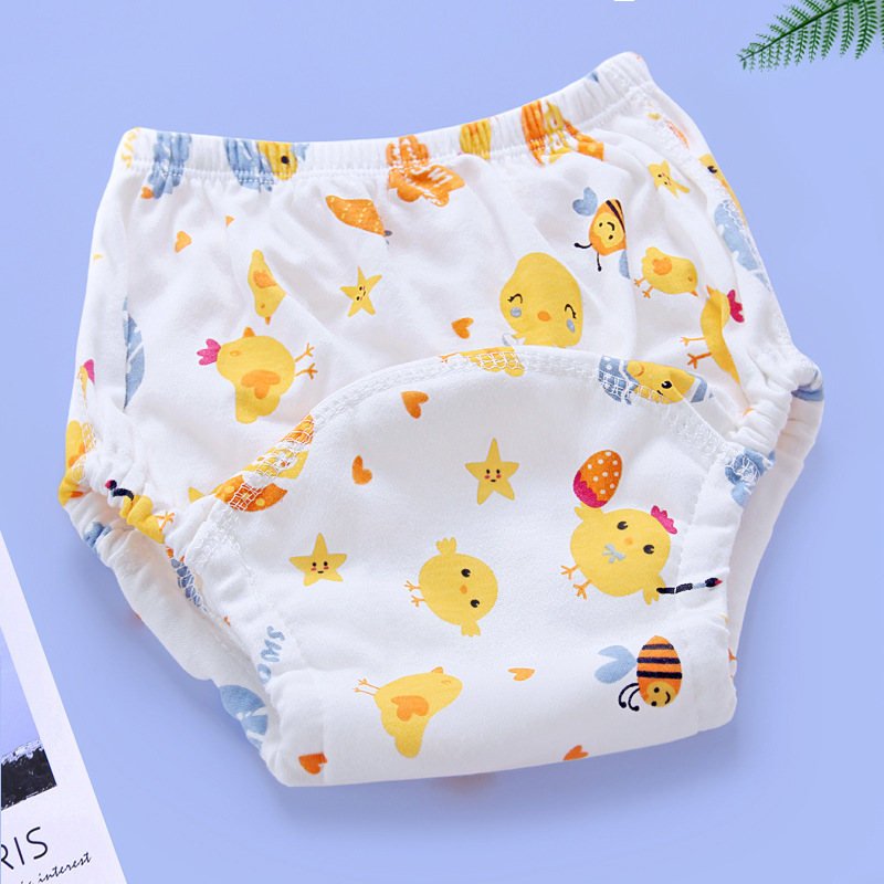 Spring and Summer 6 Layer Gauze Baby Diaper Pants Cotton Toilet Training Pants Baby Waterproof Study Pants Children Diaper Pants