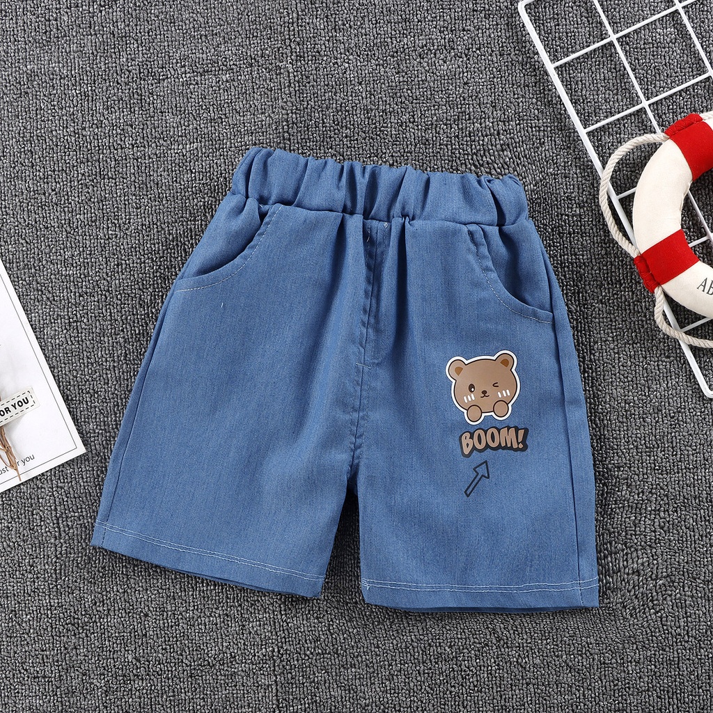 Boys' Denim shorts summer girls' thin shorts children's casual Korean style pants baby outerwear fashion shorts
