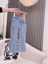 Children's jeans spring girls retro simple casual jeans wide leg pants EA078