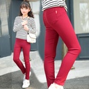 children's pants 3-12 years old girls pencil pants spring and autumn pressure standard elastic leggings pants outside wear pants
