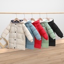 children's down cotton-padded jacket boys long girls winter Korean cotton-padded baby thick