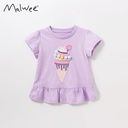 malwee short-sleeved T-shirt girls' loose summer children girls' T-shirt one-piece delivery