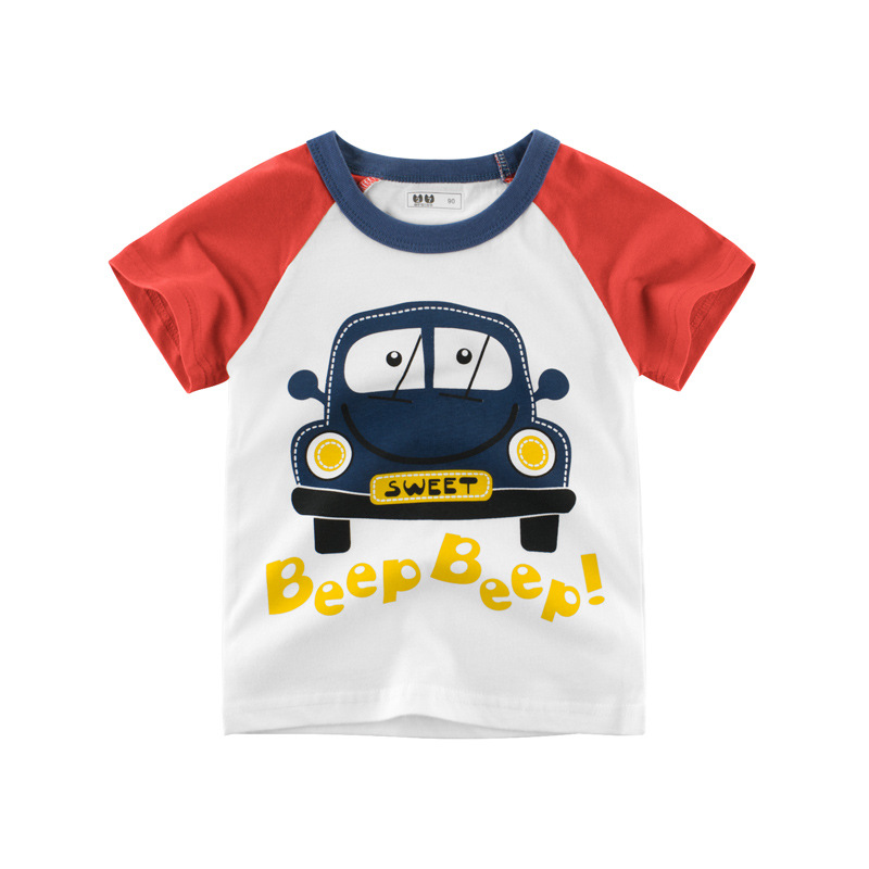 children's clothing Summer Boys cartoon short sleeve T-shirt kids wear children's clothing a generation of hair ins