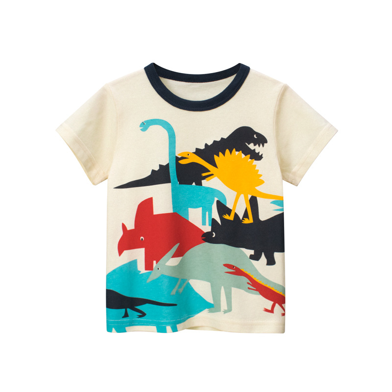 children's clothing summer boys short sleeve T-shirt children's clothing dinosaur cartoon baby clothes