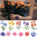color small flower tattoo stickers lavender Lily sunflower watercolor flower tattoo stickers exclusive