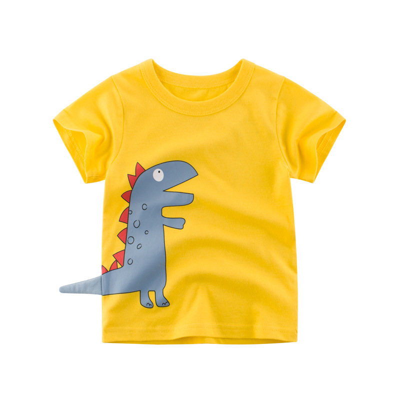 儿童短袖T恤孩子的衣服批发童装夏季2024年 洋气男童上衣宝宝汗衫