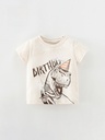 Children's T-shirt Boys' short-sleeved summer children's clothing summer letters dinosaur cotton bottoming shirt top fashion