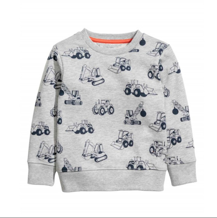 style children's clothing autumn and winter cotton long sleeve sweater top children's long sleeve Terry sweater children's clothing