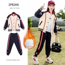 Zhili Autumn and Winter Children's Clothing Knitted Girls' Suit Sports Autumn Clothes Children's Western-style Two-piece Suit