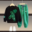 Children's clothing spring clothing boys and girls suit medium and big Children Spring and Autumn Sweater sports handsome fashionable fashion