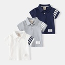 summer children's clothing boys short sleeve polo shirt baby Bar fashion short T children summer a generation of hair