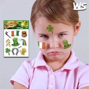 children's St. Patrick's Day tattoo stickers Irish face stickers waterproof environmental protection tattoo stickers