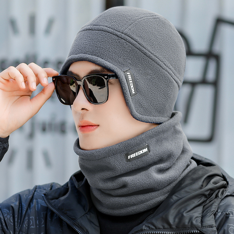 Hat men's winter outdoor cold-proof riding hat Korean-style warm wool hat thickened ear protection cotton hat windproof Lei Feng hat