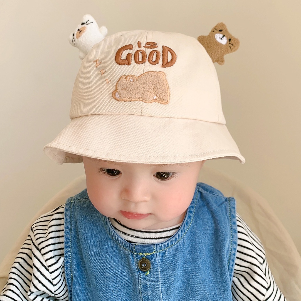 Baby Hat Spring and Autumn Thin Summer Men's and Children's Sunshade Hat Baby Female Basin Hat Girl's Cute Super Cute Fisherman Hat