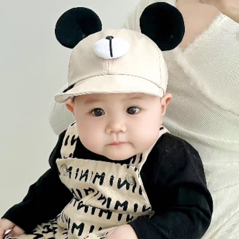 Baby hat spring and autumn cute super cute soft brim peaked cap baby outdoor leisure all-match baseball cap sun protection