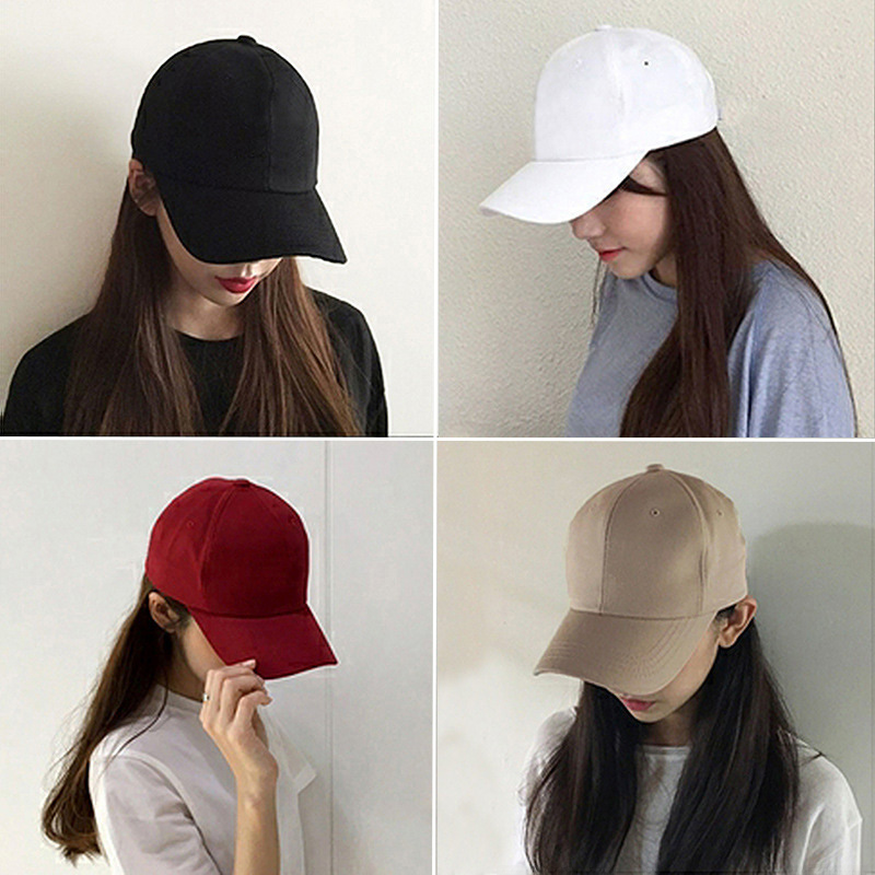LOGO men's hat spring and summer women's all-match big head cap solid color casual Korean fashion baseball cap