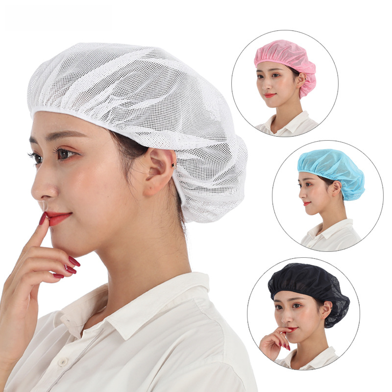 Xuanzhi Chef kitchen dust-free work mesh hat female factory workshop food factory hat catering anti-static dustproof