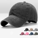 Korean version of soft top hat summer outdoor cap washed baseball cap old cowboy sun hat manufacturers