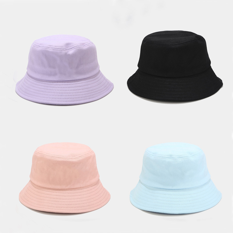 Korean-style Macaron Light Plate Fisherman Hat Women's Japanese-style Summer Student Couple's Sun Hat Basin Hat Hat