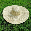 Adult Labor Protection Straw Hat Farmer Straw Hat Printable Summer Supplies Pastoral Style Big Rim Straw Hat LOGO