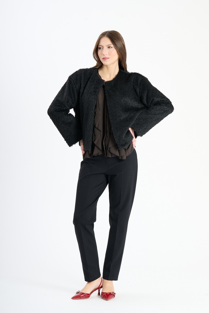 [6881726_6001] Jacket — Multicolour (7393) (Black)