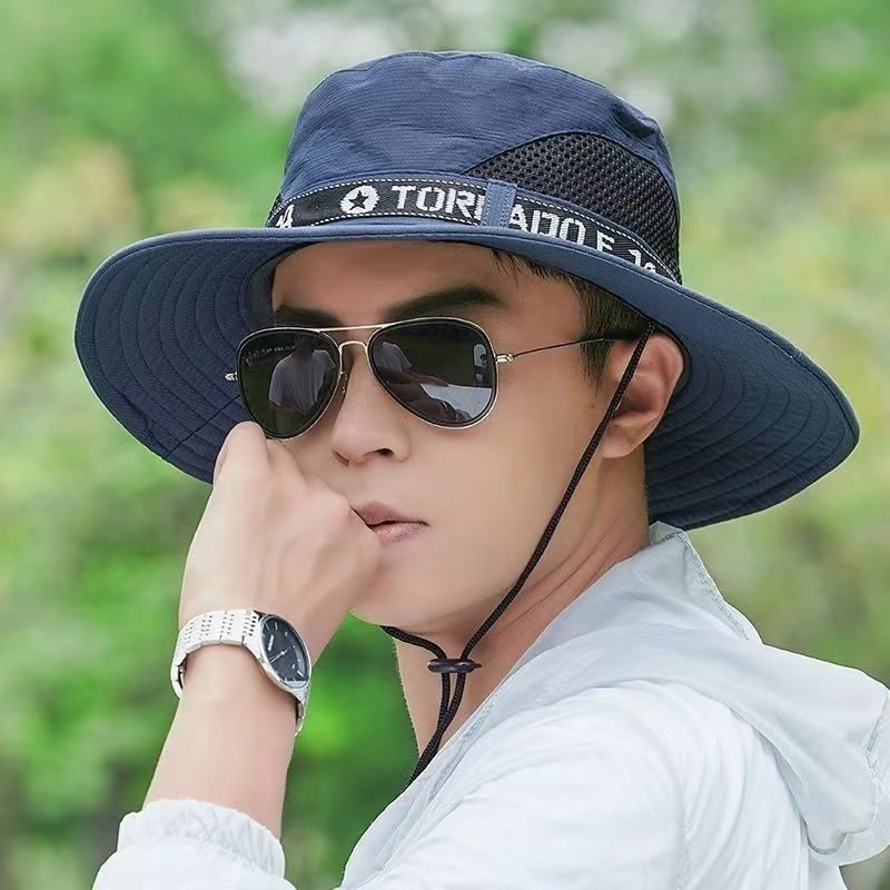 Hat Men's Sun Hat Outdoor Summer Sun Protection Travel Leisure Korean Fisherman Hat Men's Mountaineering Fishing Sun Hat