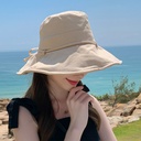 Fisherman Hat Women's Summer Korean-style Sunshade Sunscreen Hat ins Japanese-style Travel All-match Sun Hat Big Rim Basin Hat