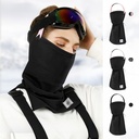 Winter warm mask female riding ski windproof face protection scarf cationic fleece-lined headscarf DTJ30