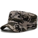 Training Hat Flat Top Men's and Women's Korean Style Prop Hat Men's Travel Fashion Fashion Hat Camouflage Flat Top Hat