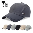 Hat Men's Spring and Summer Mesh Baseball Cap Quick-drying Washed Large Brim Breathable Sun Hat Outdoor Sports Cap