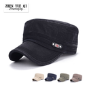 Zhenyueqi Korean fashion flat cap men's spring adjustable sun hat Old washed hat