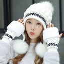 Hat Women's Winter Korean Style All-match Trendy Warm Ear Protection Knitted Hat Fashion Autumn and Winter Velvet Thickened Winter Wool Hat