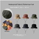 Quick-drying fisherman hat can be stored bag basin hat summer thin waterproof outdoor mountaineering hat men's sun hat for children