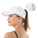 Baseball cap Women's outdoor sports ponytail baseball cap breathable mesh cap