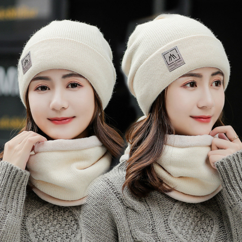 Wool and Fleece Hat Warm Wool Hat Winter Fleece Hat Women's Ear Protection Knitted Hat Korean Fashionable Moon Hat for Men