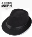 Old man hat winter woolen cloth fabric wrapping edge winter warm hat Korean Jazz hat middle-aged men's hat men's