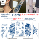Herbal tattoo stickers plant semi-permanent waterproof tattoo juice for spot juice tattoo stickers