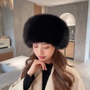 Empty Cap Beanie Hat Fur Thickened Fur Scarf Imitation Fox Fur Hat Ring Ear Protection Warm Hat Winter Women