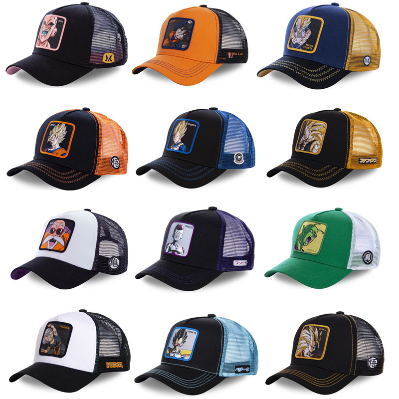 Spot High version Dragon Ball DRAGONBALL net cap cartoon net cap men and women Baseball Cap fashion hip hop