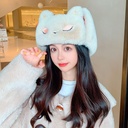 Lei Feng Hat Women's Winter Cute Plush Children's Winter Cold-proof Warm Ear Protection Cotton Hat Thickened Velvet Hat Women's