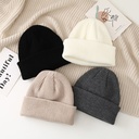 Explosions Hat Women's Fashion Autumn and Winter Wool Hat Men's Warm Knitted Hat Riding Pullover Hat Simple Melon Hat