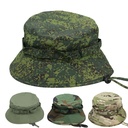 Tactical Camouflage Bennie Hat Short-brimmed Second-generation Round-brimmed Hat Military Fan Camouflage Fisherman Hat Outdoor Mountaineering Hunting Sun Hat