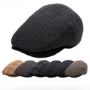 Hat Autumn and Winter flat caps Internet Popular ins British Retro Ivy caps Men's Duck Tongue Beret Men