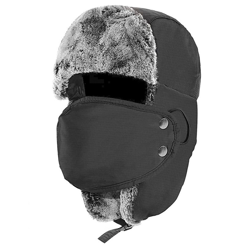 Men's and Women's Lei Feng Hat Cold-proof Ski Hat Thickened Warm Hat Windproof Mask Ear Protection Hat